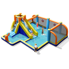 Load image into Gallery viewer, Giant Soccer Themed Inflatable Water Slide Bouncer with Splash Pool without Blower