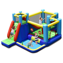 Load image into Gallery viewer, 8-in-1 Kids Inflatable Bounce House with Slide without Blower