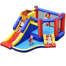 Load image into Gallery viewer, Kids Inflatable Bouncy Castle with Double Slides and Air Blower