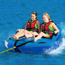 Load image into Gallery viewer, 2 Person Water Sport Inflatable Towable Tubes for Boating-Blue