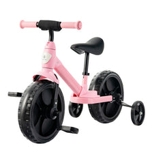 Load image into Gallery viewer, 4-in-1 Kids Training Bike Toddler Tricycle with Training Wheels and Pedals-Pink