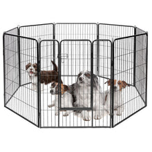 Load image into Gallery viewer, 8 Metal Panel Heavy Duty Pet Playpen Dog Fence with Door-48 inches