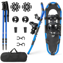 Load image into Gallery viewer, 21/25/30 Inch Lightweight Terrain Snowshoes with Flexible Pivot System-25 inches