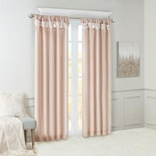 Load image into Gallery viewer, Madison Park Emilia 100% Polyester Twist Tab Lined Window Curtain MP40-6324 By Olliix