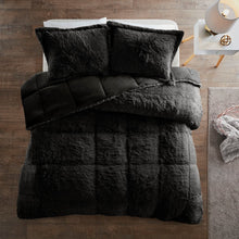 Load image into Gallery viewer, Malea Shaggy Faux Fur Comforter Set King/Cal King ID10-1922 By Olliix