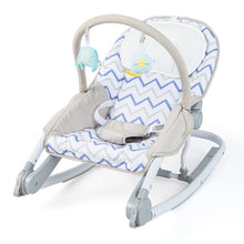 Load image into Gallery viewer, 2-in-1 Baby Bouncer with 3-level Adjustable Backrest-Gray