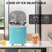 Load image into Gallery viewer, 2.2 L Portable Ice Cube Maker with Bullet Shaped Ice Cube-Blue