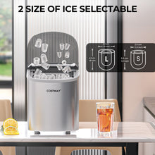 Load image into Gallery viewer, Countertop Automatic Ice Maker Machine 27Lbs/24 Hrs with Scoop and Basket-Silver