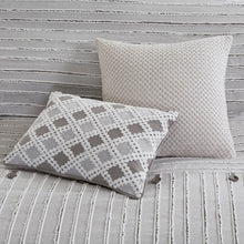Load image into Gallery viewer, Olliix Essence 100% Cotton Clip Jacquard Pieced 9Pcs Comforter Set By Madison Park Signature MPS10-464