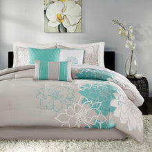 Load image into Gallery viewer, Olliix Lola 100% Cotton Sateen Printed 6 Piece Comforter Set By Madison Park MP10-6833