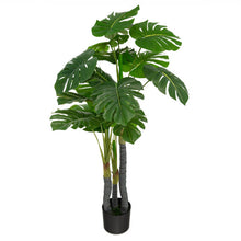 Load image into Gallery viewer, 4 Feet Artificial Tree Artificial Monstera Palm Tree Fake Plant
