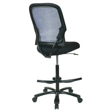 Load image into Gallery viewer, Big Man's Dark AirGrid¨ Back with Black Mesh Seat Double Layer Seat Drafting Chair