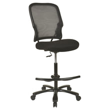 Load image into Gallery viewer, Big Man's Dark AirGrid¨ Back with Black Mesh Seat Double Layer Seat Drafting Chair