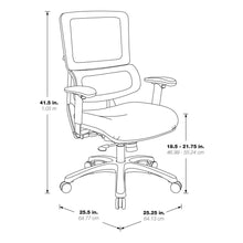 Load image into Gallery viewer, Vertical Grey Mesh Back Chair with Titanium Base and Grey Mesh Seat, 99667T-2M