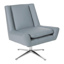 Load image into Gallery viewer, Guest Chair in Charcoal Grey Faux Leather and Aluminum Base, FLH5969AL-U42