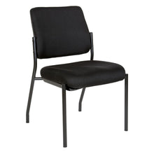 Load image into Gallery viewer, Stackable VisitorÕs Chair Black Padded Seat Armless, 83720-231