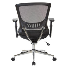 Load image into Gallery viewer, Mesh Screen Seat and Back Manager's Chair with Height Adjustable Arms and Chrome Base, EM98910C-3