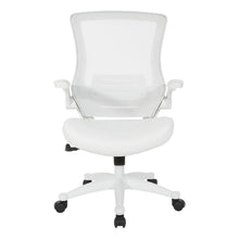 Load image into Gallery viewer, White Screen Back Manager's Chair in White Faux Leather, EM60926WH-U11