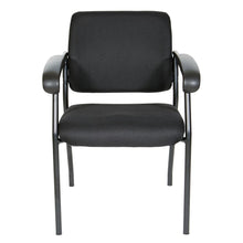 Load image into Gallery viewer, VisitorÕs Chair Black Frame Padded Arms, 83710B-231