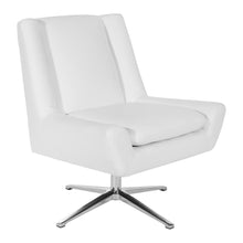 Load image into Gallery viewer, Guest Chair in White Faux Leather and Aluminum Base, FLH5969AL-U11