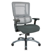 Load image into Gallery viewer, Vertical Grey Mesh Back Chair with Titanium Base and Grey Mesh Seat, 99667T-2M