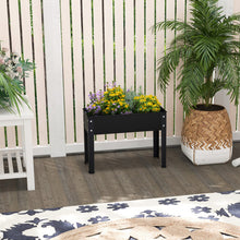 Load image into Gallery viewer, Metal Raised Garden Bed with Legs and Drainage Hole for Vegetable Flower-24 x 11 x 18 inches