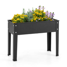 Load image into Gallery viewer, Metal Raised Garden Bed with Legs and Drainage Hole for Vegetable Flower-24 x 11 x 18 inches