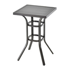 Load image into Gallery viewer, 24 Inch Patio Bar Height Table with Aluminum Tabletop and Adjustable Foot Pads