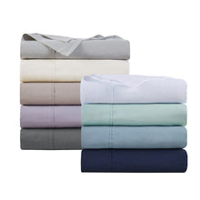 Load image into Gallery viewer, Olliix Peached Percale 100% Cotton Single Pick Peached/Brushed Percale Sheet Set By Madison Park MP20-6640