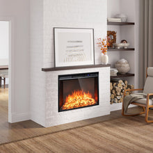 Load image into Gallery viewer, 26 Inch Recessed Electric Fireplace with Adjustable Flame Brightness
