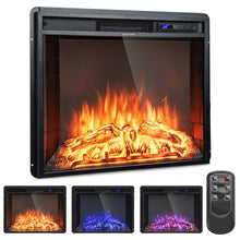 Load image into Gallery viewer, 26 Inch Recessed Electric Fireplace with Adjustable Flame Brightness