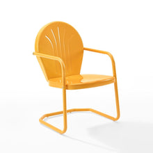 Load image into Gallery viewer, Griffith Outdoor Metal Armchair Tangerine Gloss