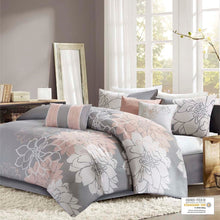 Load image into Gallery viewer, Olliix Lola 100% Cotton Sateen Printed 6 Piece Comforter Set By Madison Park MP10-6832