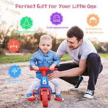 Load image into Gallery viewer, 2 in 1 Toddler Tricycle Balance Bike Scooter Kids Riding Toys w/ Sound & Storage-Red