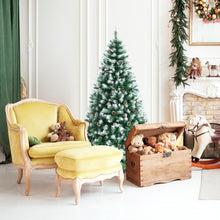 Load image into Gallery viewer, Artificial Snow Flocked Christmas Tree with Pine Cones