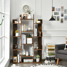 Load image into Gallery viewer, Bookshelf Tree-Shaped Bookcase with 13 Storage Shelf-Brown