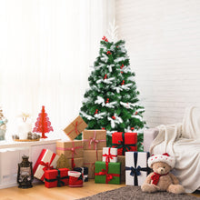 Load image into Gallery viewer, Snow Flocked Hinged Artificial Christmas Tree Pine Full Tree with 418 Branch Tips