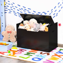 Load image into Gallery viewer, Kids Toy Wooden Flip-top Storage Box Chest Bench with Cushion Hinge-Brown