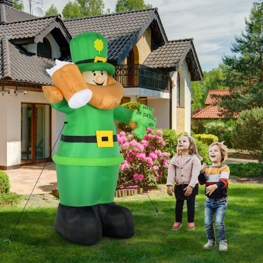 Patrick’s Day Inflatable Leprechaun for for Yard and Lawn-8 ft