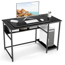 Load image into Gallery viewer, 48 Inch Computer Desk with Power Outlet USB Ports-Black
