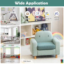 Load image into Gallery viewer, Kids Sofa with Armrest and Thick Cushion-Green