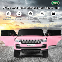 Load image into Gallery viewer, 24V 2-Seater Licensed Land Rover Kids Ride On Car with 4WD Remote Control-Pink