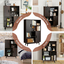 Load image into Gallery viewer, Sideboard Storage Cabinet with Door Shelf-Espresso
