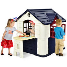 Load image into Gallery viewer, Kid’s Playhouse Pretend Toy House For Boys and Girls 7 Pieces Toy Set-Blue