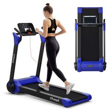 Load image into Gallery viewer, 2.25 HP Electric Motorized Folding Running Treadmill Machine with LED Display-Navy