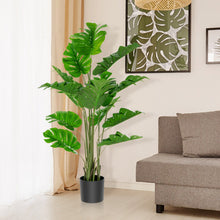 Load image into Gallery viewer, 2 Pieces 5 Feet Artificial Monstera Tree Set