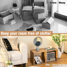 Load image into Gallery viewer, 2 Cubes Stackable Bookcase for Living Room and Study-Natural