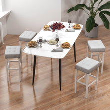 Load image into Gallery viewer, 2 Pieces Counter Height Bar Stools with Sponge Padded Cushion-29 inches