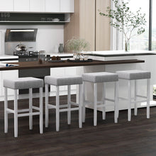 Load image into Gallery viewer, 2 Pieces Counter Height Bar Stools with Sponge Padded Cushion-29 inches