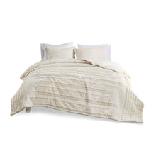 Load image into Gallery viewer, Urban Habitat Mercer 100% Cotton Coverlet Set - Full/Queen - Ivory UH13-2321 By Olliix